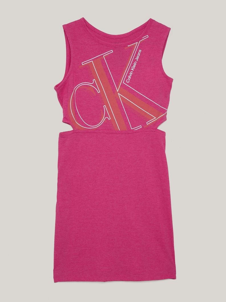 Vestido Niña Cut Out Fucsia Calvin Klein-0