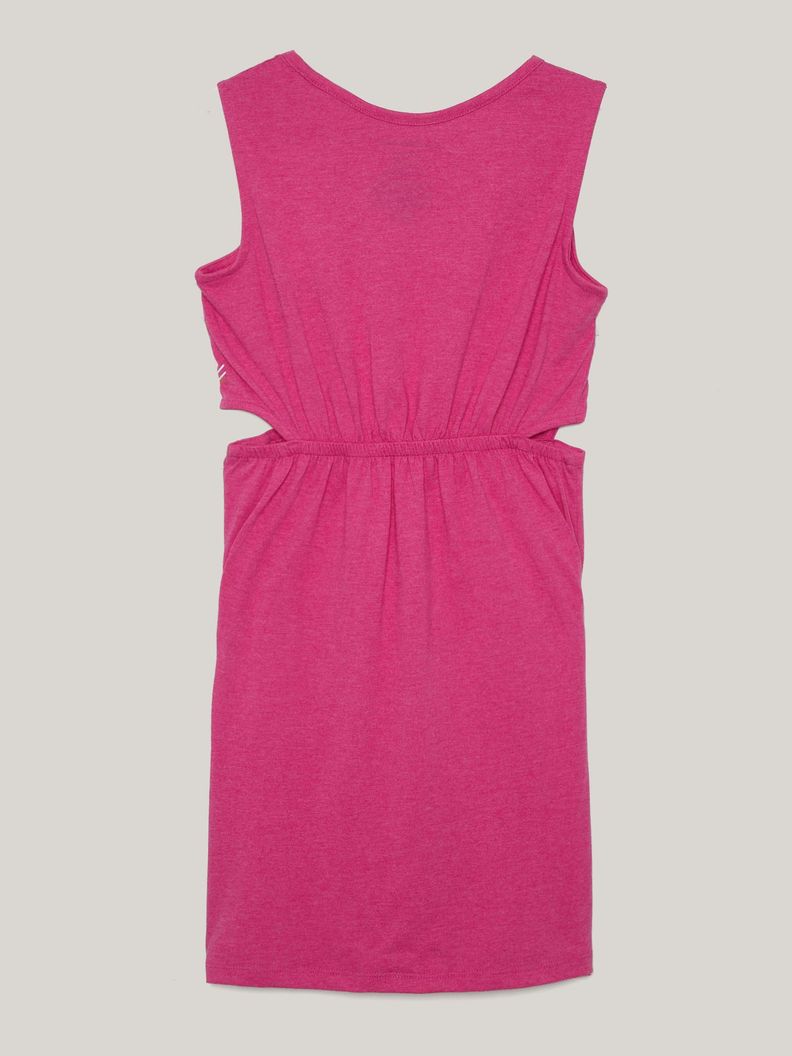 Vestido Niña Cut Out Fucsia Calvin Klein-1