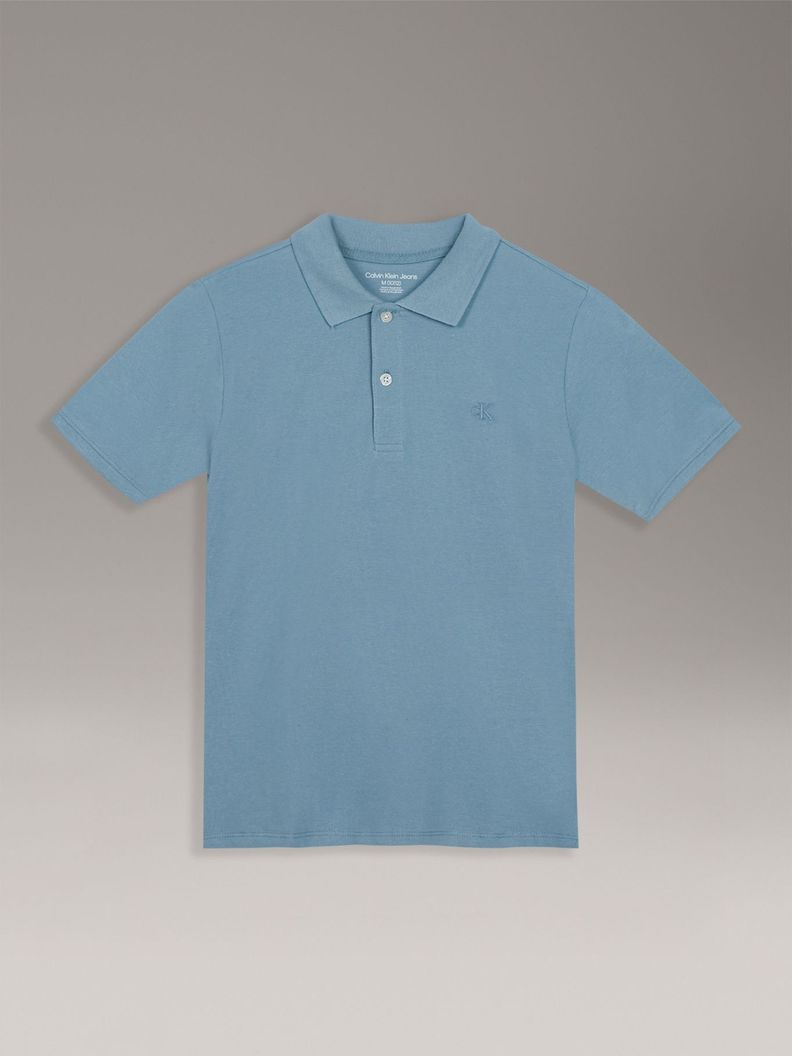 Polo Nino CK Solid Celeste Calvin Klein
