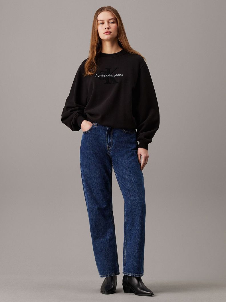 Polerón Chenille Monologo Negro Calvin Klein-1