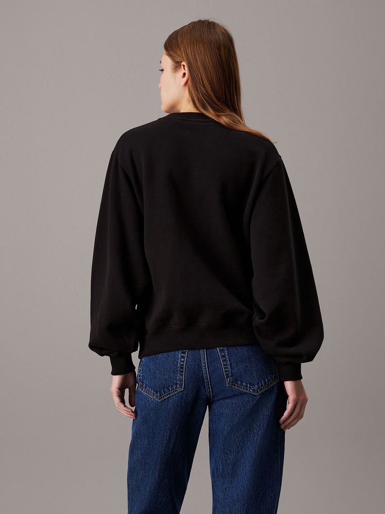 Polerón Chenille Monologo Negro Calvin Klein-2