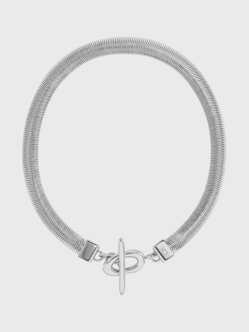 Cadena Bold Snake Plateado Calvin Klein-0