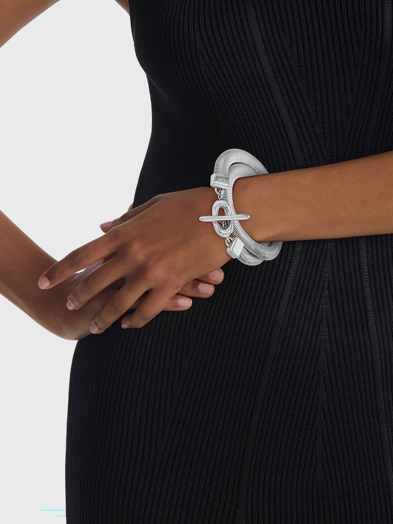 Cadena Bold Snake Plateado Calvin Klein-4