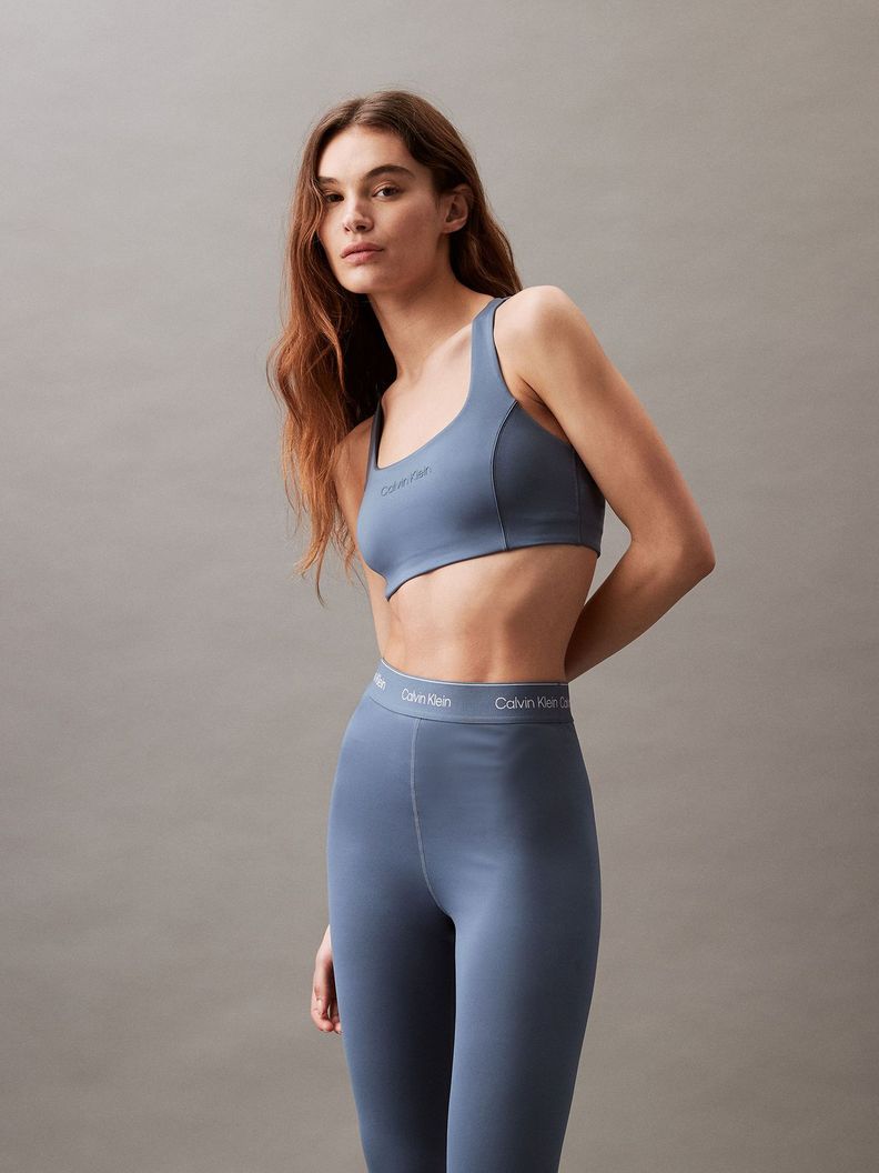Bralette Deportivo Mediano Impacto Azul Calvin Klein-0