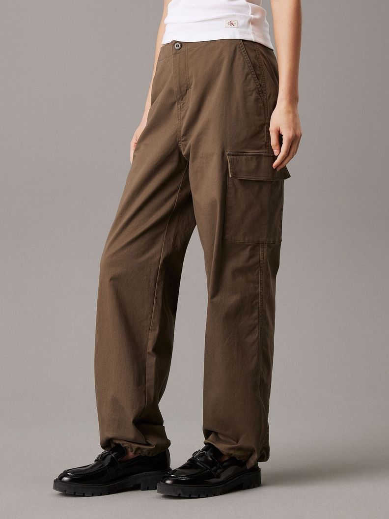 Pantalón Cargo Brushed Cotton Verde Calvin Klein-0
