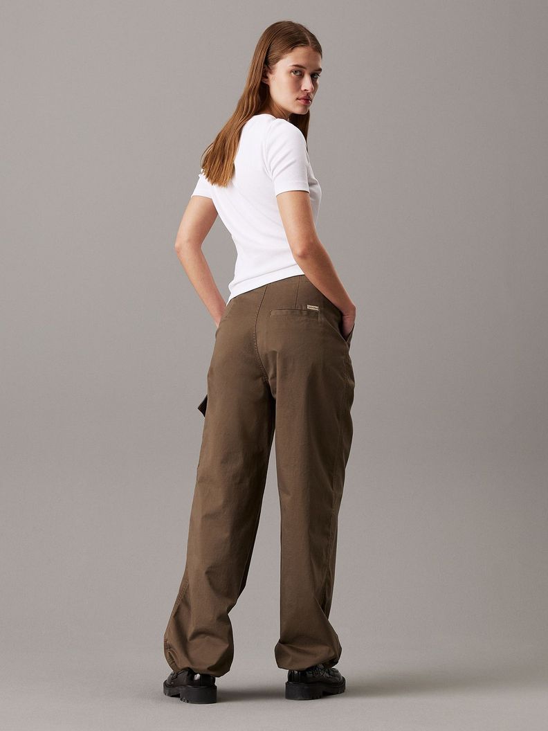 Pantalón Cargo Brushed Cotton Verde Calvin Klein-2