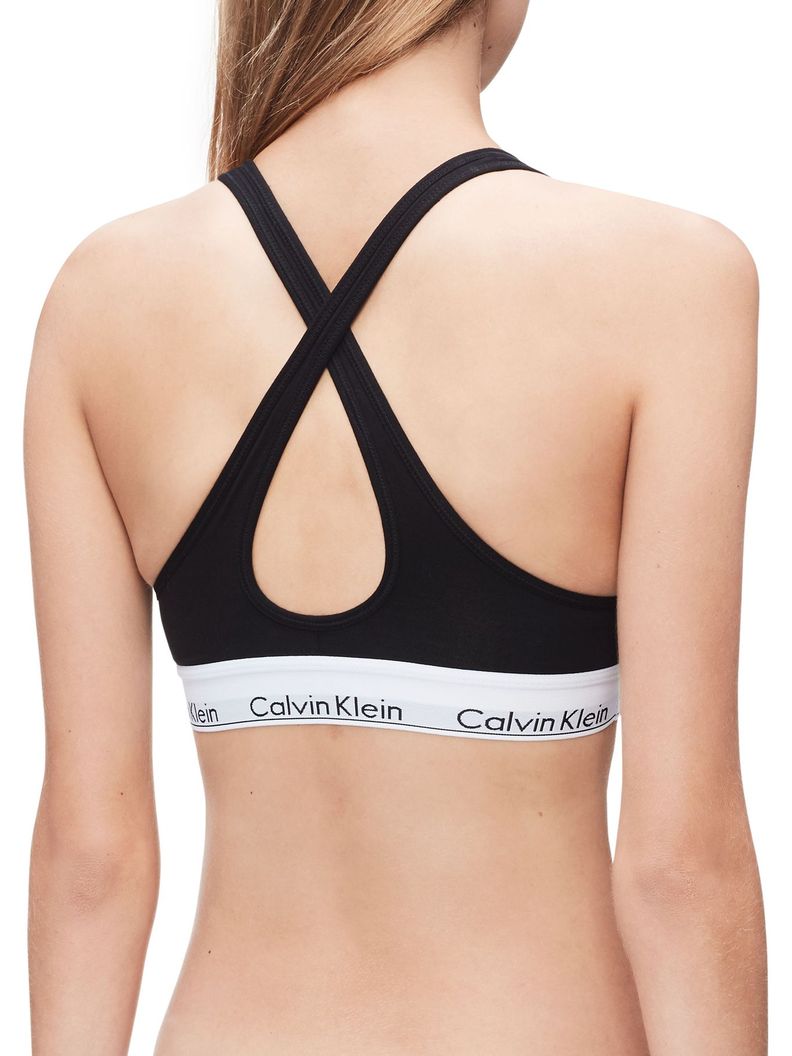 Bralette Corpiño algodón Negro Calvin Klein-1