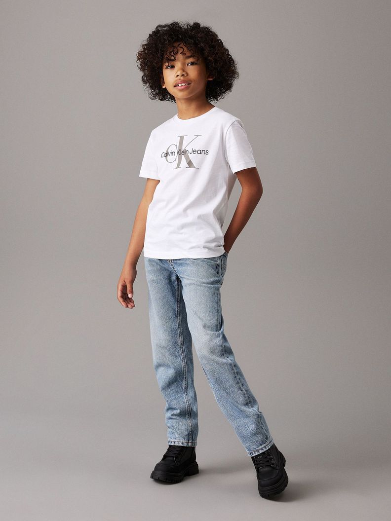 Polera Niño CK Monogram Blanco Calvin Klein-2