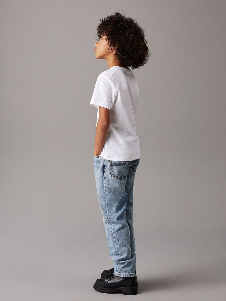 Polera Niño CK Monogram Blanco Calvin Klein-5