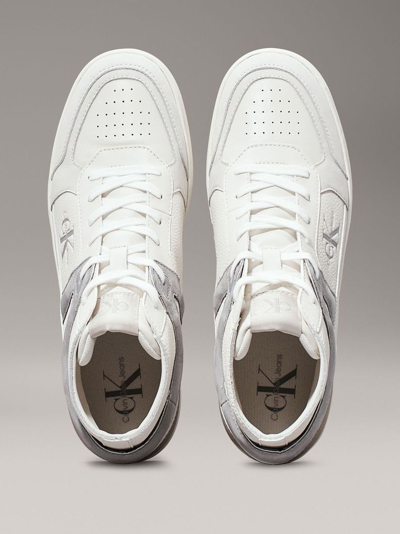 Zapatillas de Cuero Basket Cup Mid Blanco Calvin Klein-2