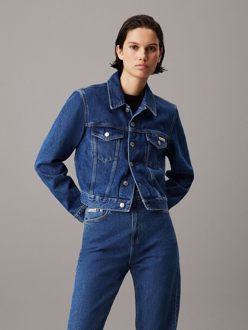 Chaqueta Denim Cropped 90S Azul Calvin Klein-0