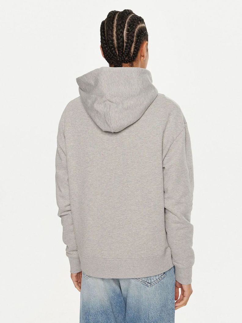 Poleron con Gorro Hero Logo Gris Calvin Klein-2