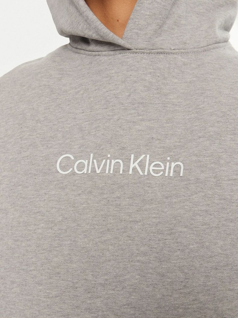 Poleron con Gorro Hero Logo Gris Calvin Klein-4