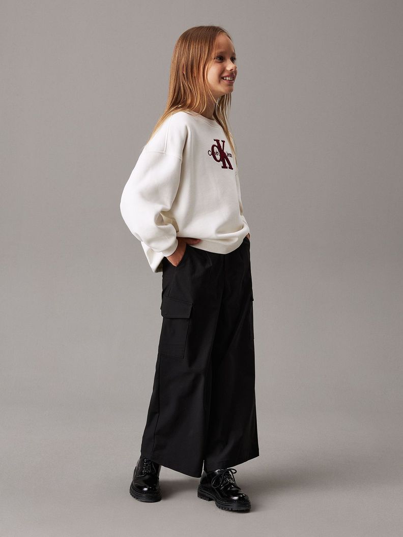 Pantalón Niña Dry Knit Cargo Negro Calvin Klein-1
