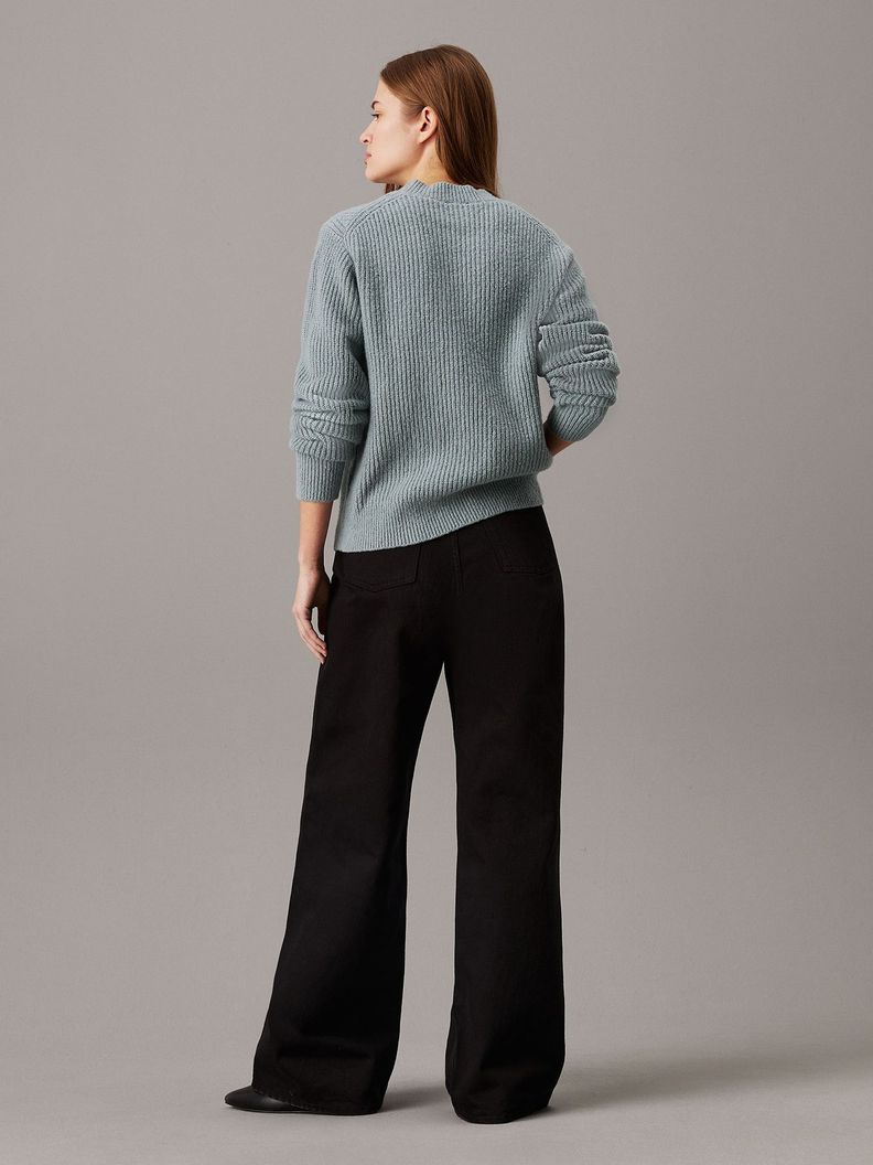 Sweater Boucle Rib Verde Calvin Klein-2