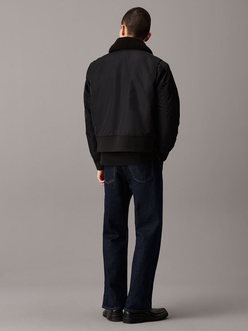 Chaqueta Aviator Sherpa Negro Calvin Klein-2