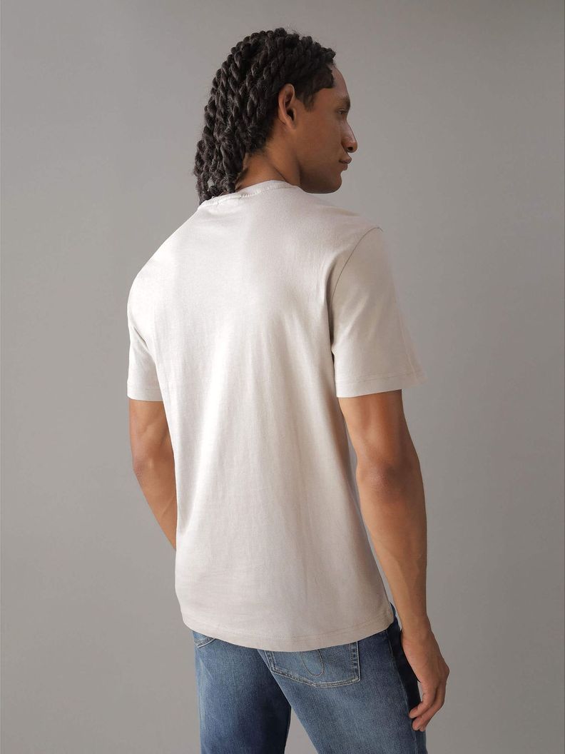 Polera Optic Line Logo Beige Calvin Klein-2