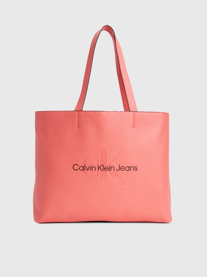 Cartera Sculpted Slim Tote Rosado Calvin Klein-0