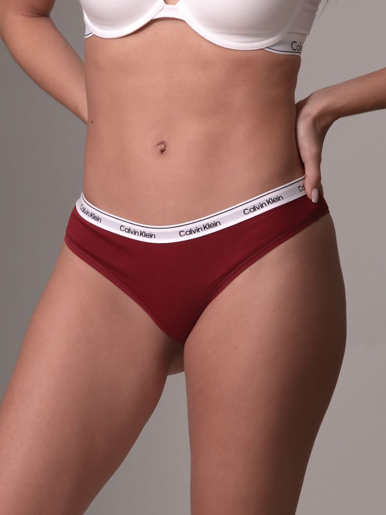 Calzón Brazilian Modern Logo Rojo Calvin Klein-0