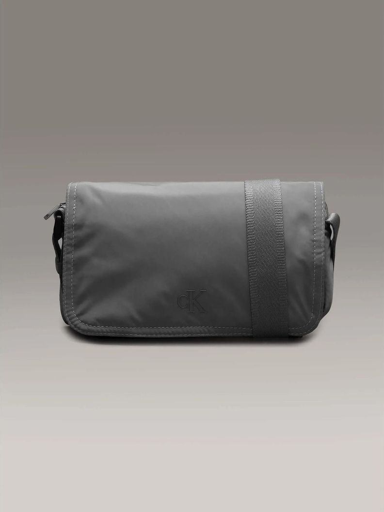 Bolso Crossbody Over Webbing Gris Calvin Klein-0