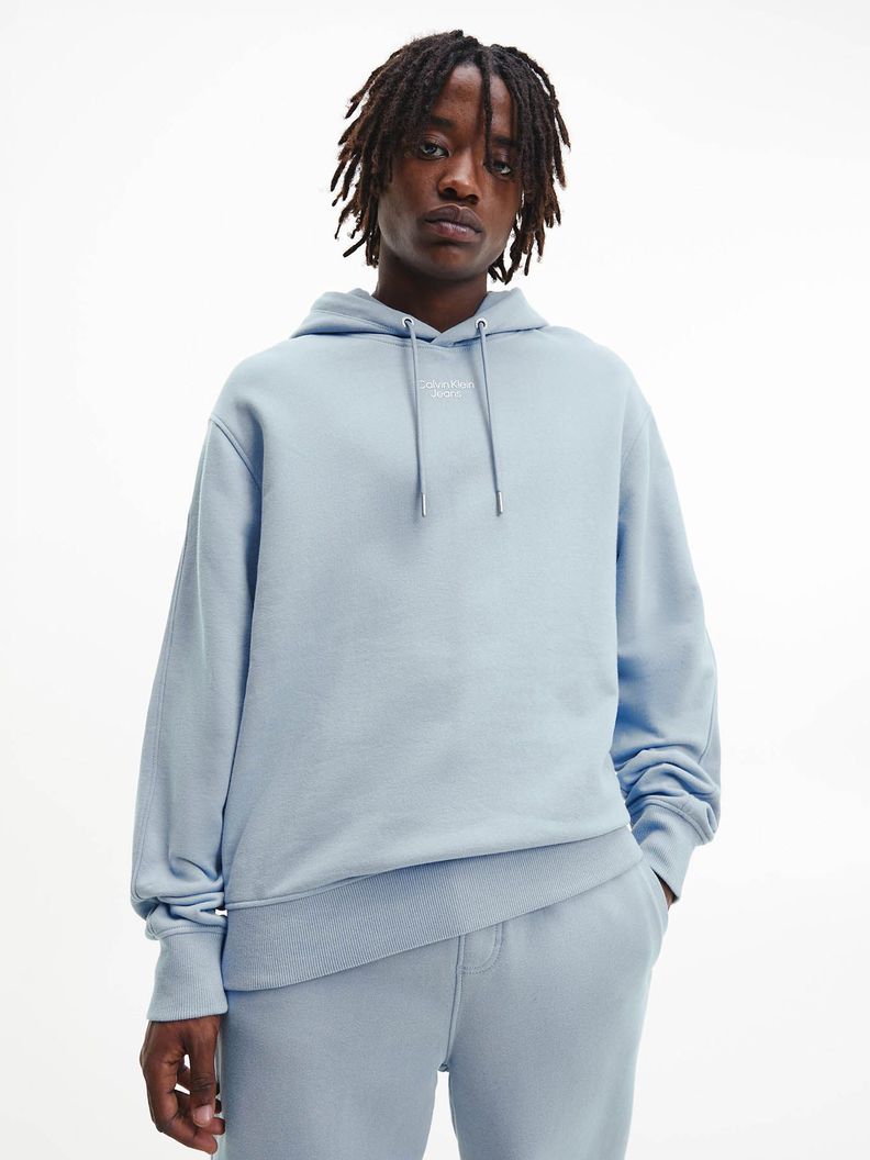 Sudadera con capucha y logo Celeste Calvin Klein