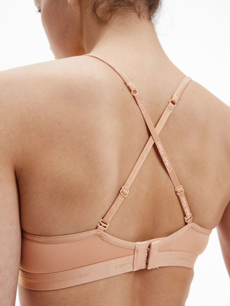 Bralette Triángulo Café Calvin Klein-3