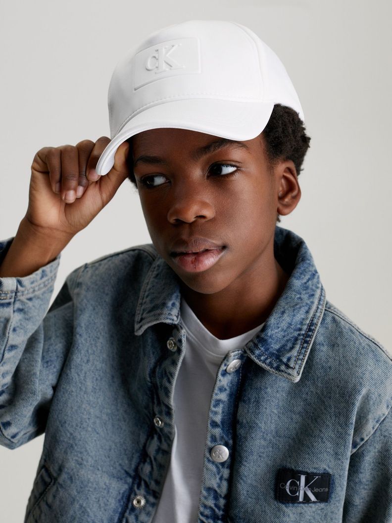 Jockey Niño Embossed Monogram Blanco Calvin Klein-5