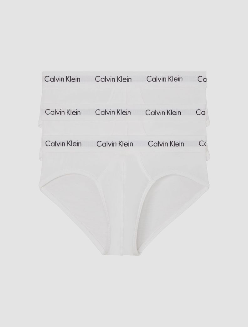 Pack 3 Slips New Cotton Stretch Blanco Calvin Klein-0