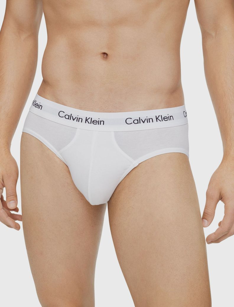 Pack 3 Slips New Cotton Stretch Blanco Calvin Klein-1