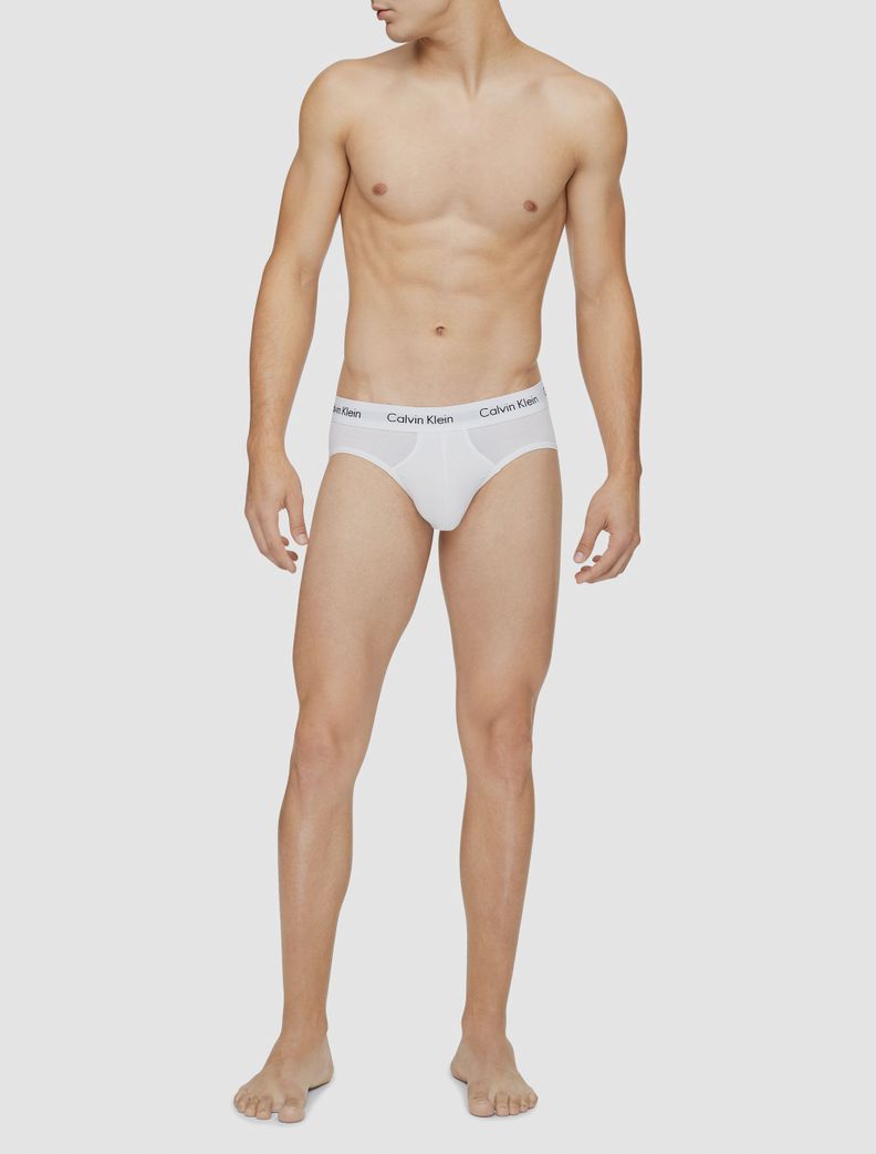 Pack 3 Slips New Cotton Stretch Blanco Calvin Klein-2
