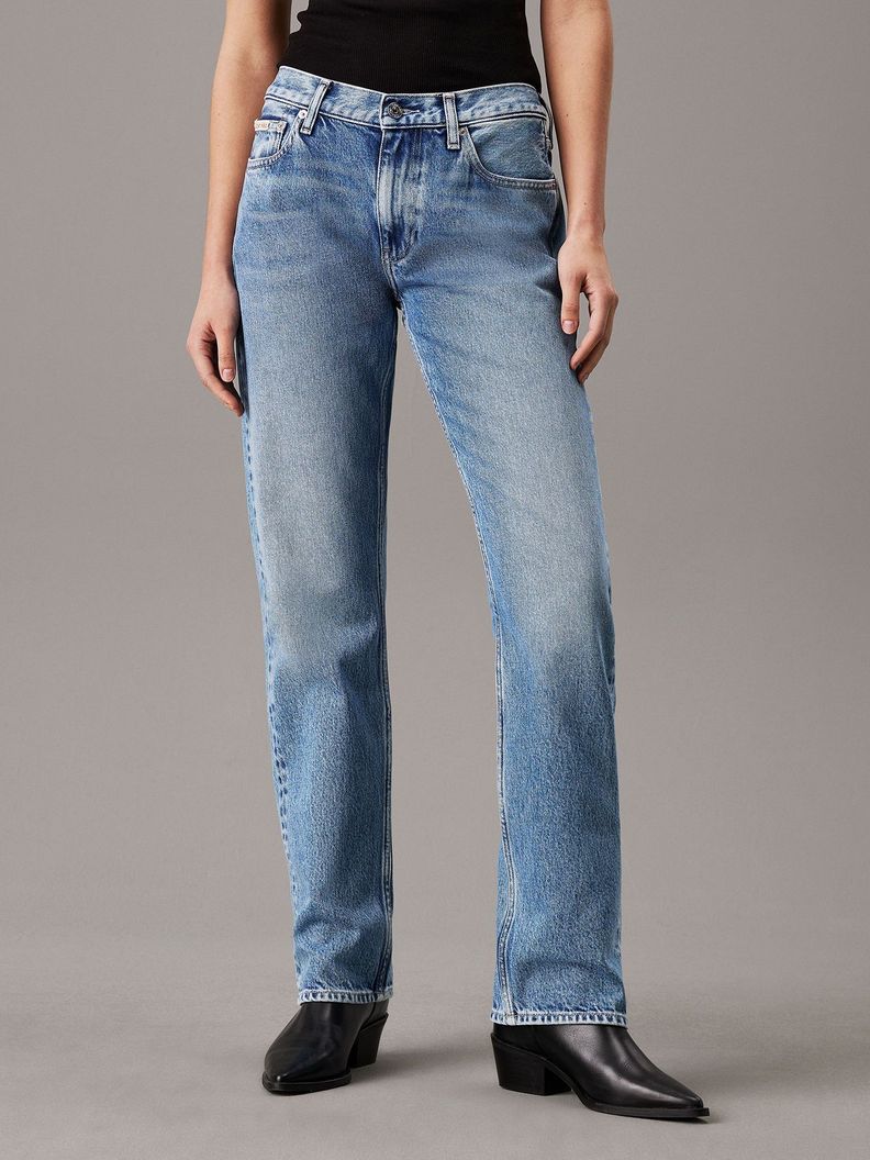 Jeans Low Rise Straight AA-1 Azul Calvin Klein-0