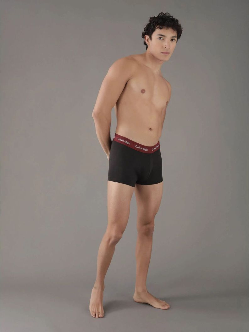 Pack 3 Bóxer L Rise Trunk Stretch Negro Calvin Klein-1