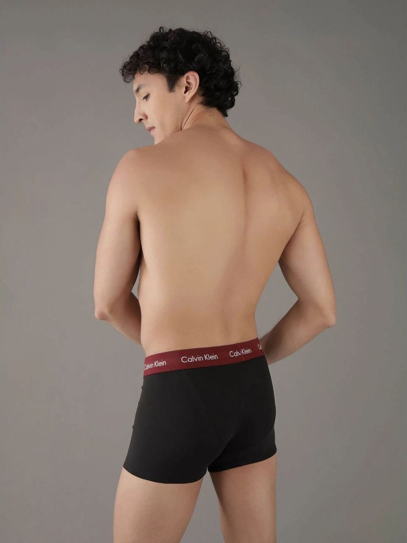 Pack 3 Bóxer L Rise Trunk Stretch Negro Calvin Klein-2