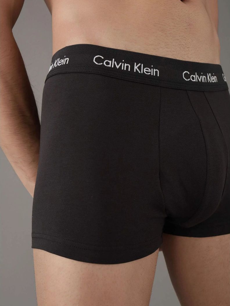 Pack 3 Bóxer L Rise Trunk Stretch Negro Calvin Klein-3
