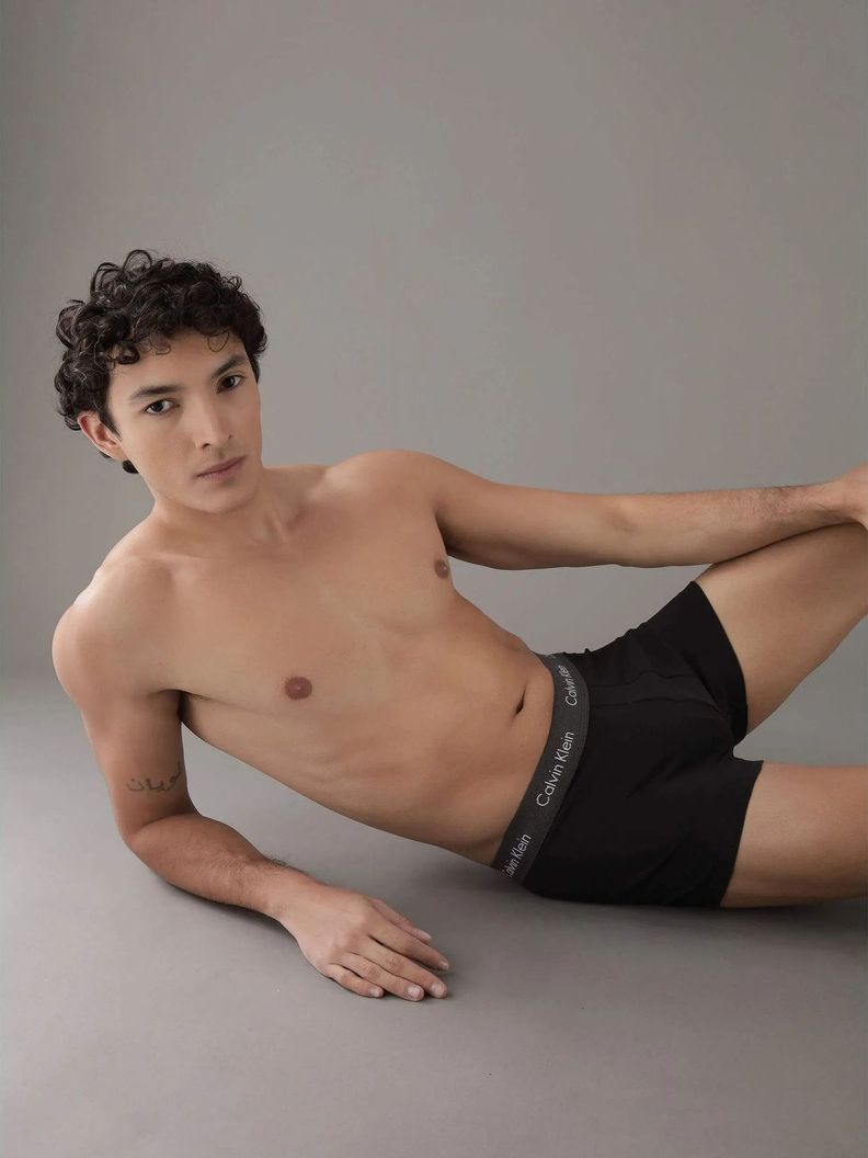 Pack 3 Bóxer L Rise Trunk Stretch Negro Calvin Klein-4