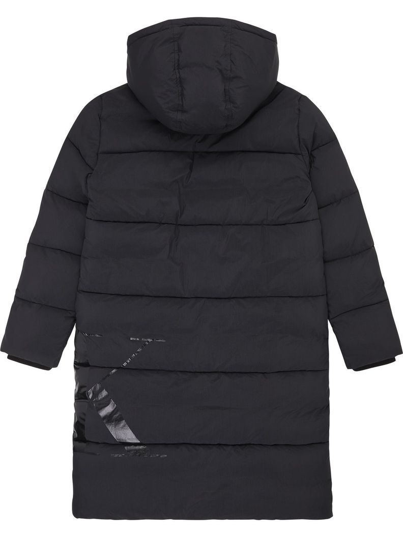 Parka Larga Ck Side Negro Calvin Klein-2