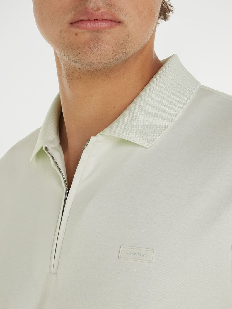 Polo Smooth Cotton Welt Blanco Calvin Klein-2
