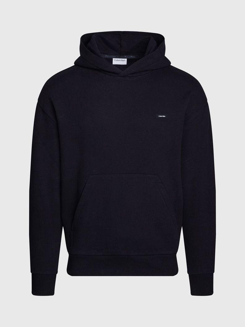 Polerón con Gorro Cotton Hombre Negro Calvin Klein-4
