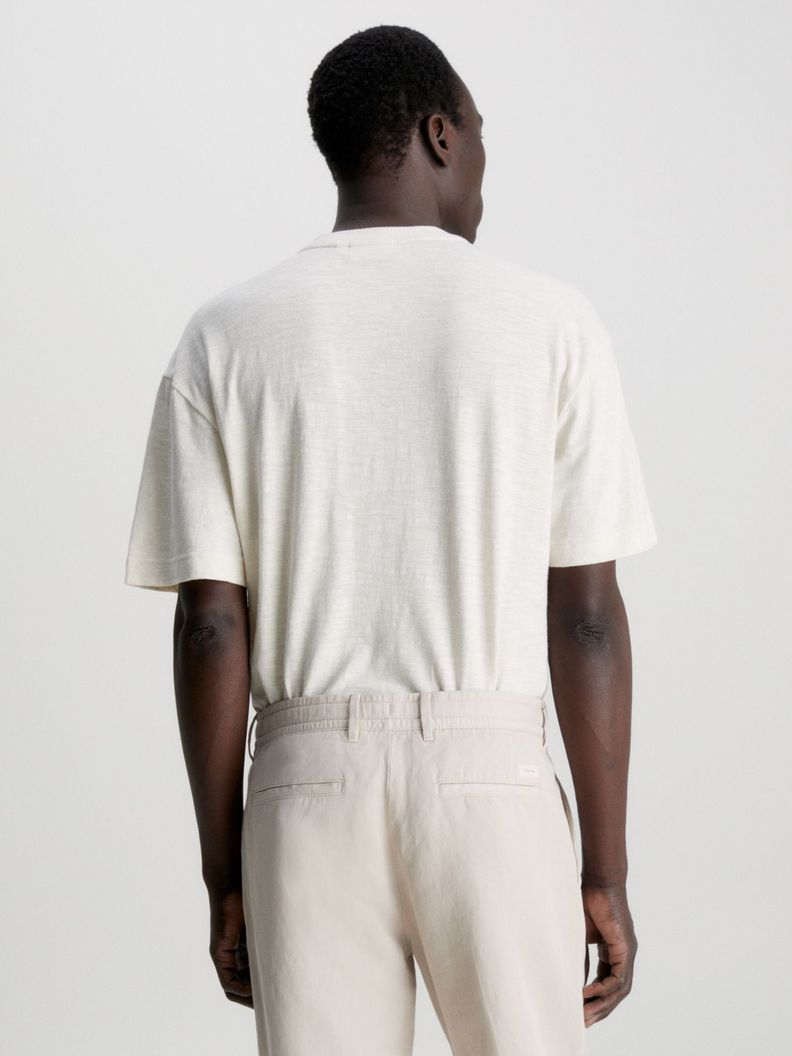 Polera Pocket  Linen Blend Blanco Calvin Klein-2