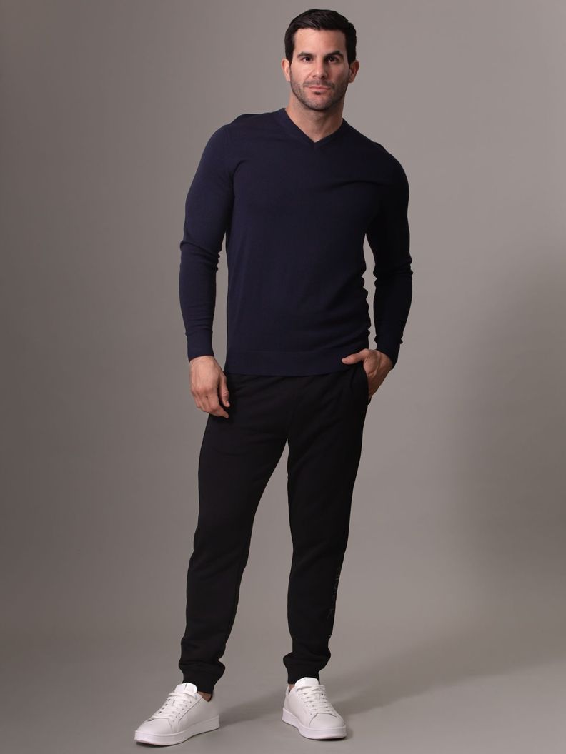 Sweater Merino Vneck Sweater Azul Calvin Klein-1
