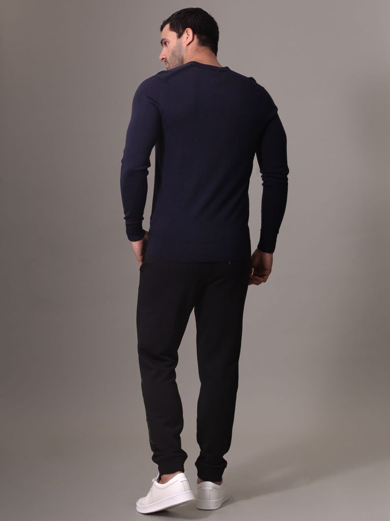 Sweater Merino Vneck Sweater Azul Calvin Klein-2