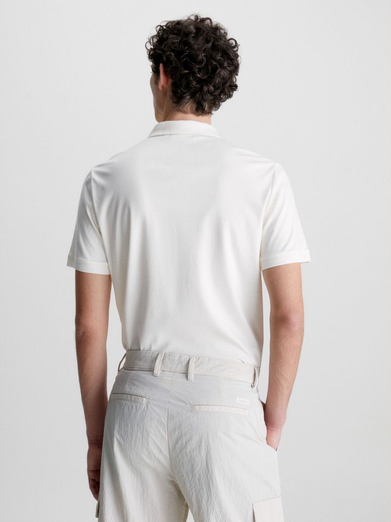 Polo Smooth Cotton Slim Beige Calvin Klein-2