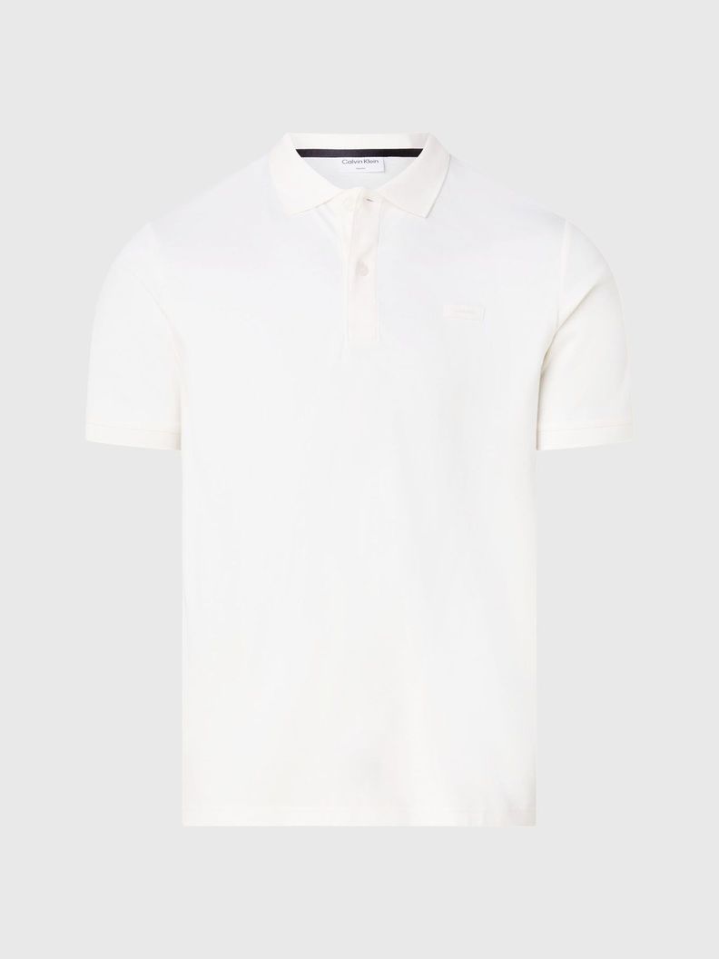 Polo Smooth Cotton Slim Beige Calvin Klein-4