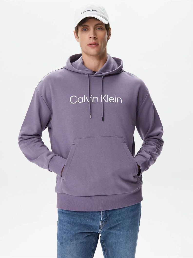Polerón con Gorro Comfort  Morado Calvin Klein-0