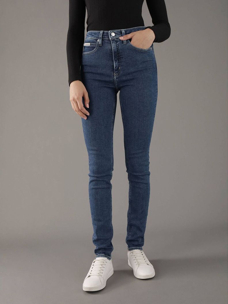 Jeans High Rise A4 Skinny Azul Calvin Klein-0