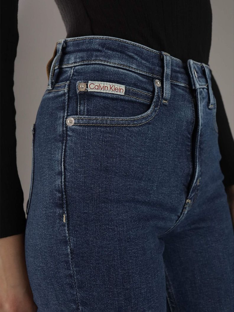Jeans High Rise A4 Skinny Azul Calvin Klein-3