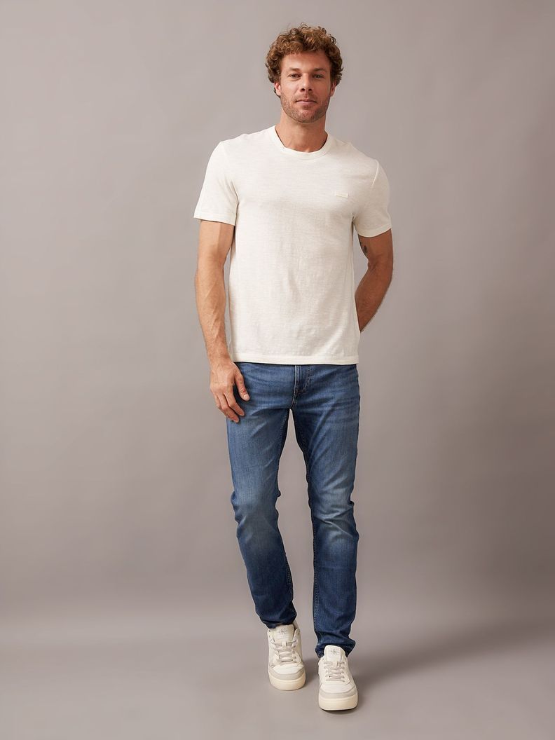 Polera Cotton Linen Blanco Calvin Klein-1