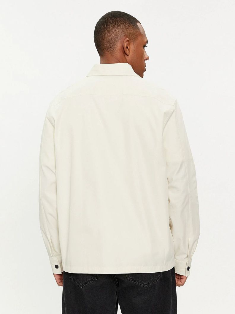 Camisa Cotton Nylon Overshirt Blanco Calvin Klein-2