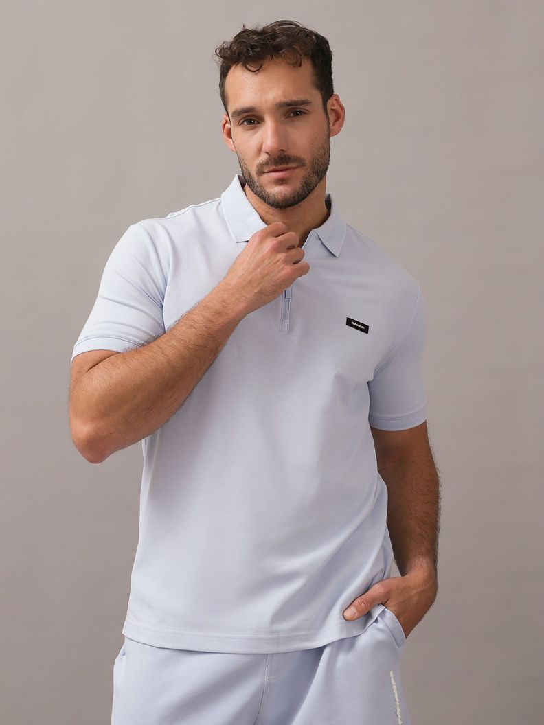 Polo Thermo Tech Logo Azul Calvin Klein-0