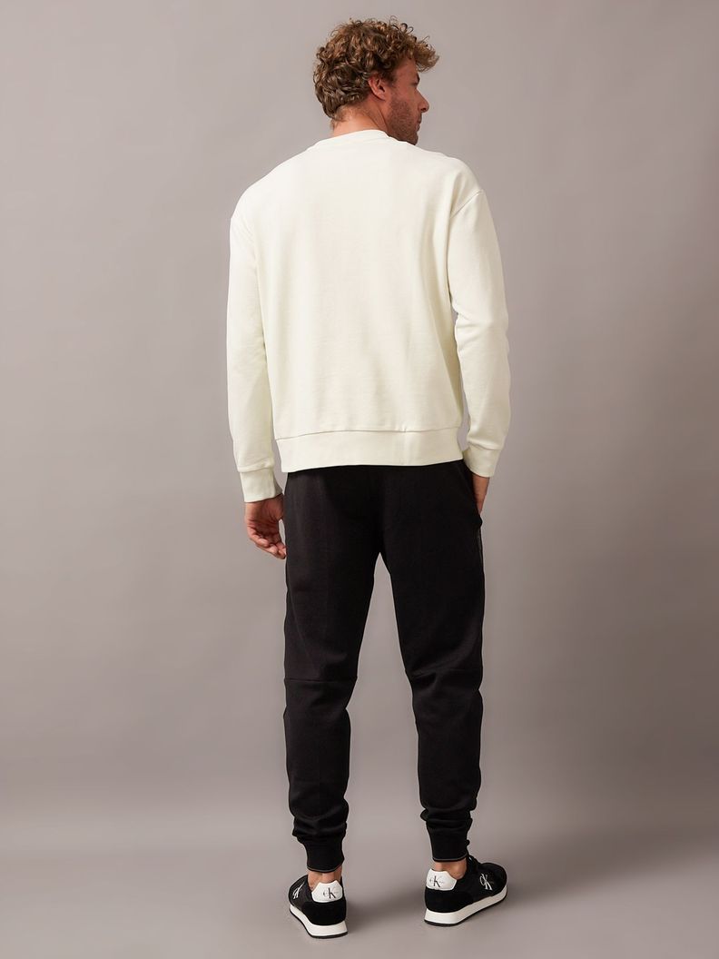 Polerón Diffused Logo Blanco Calvin Klein-2